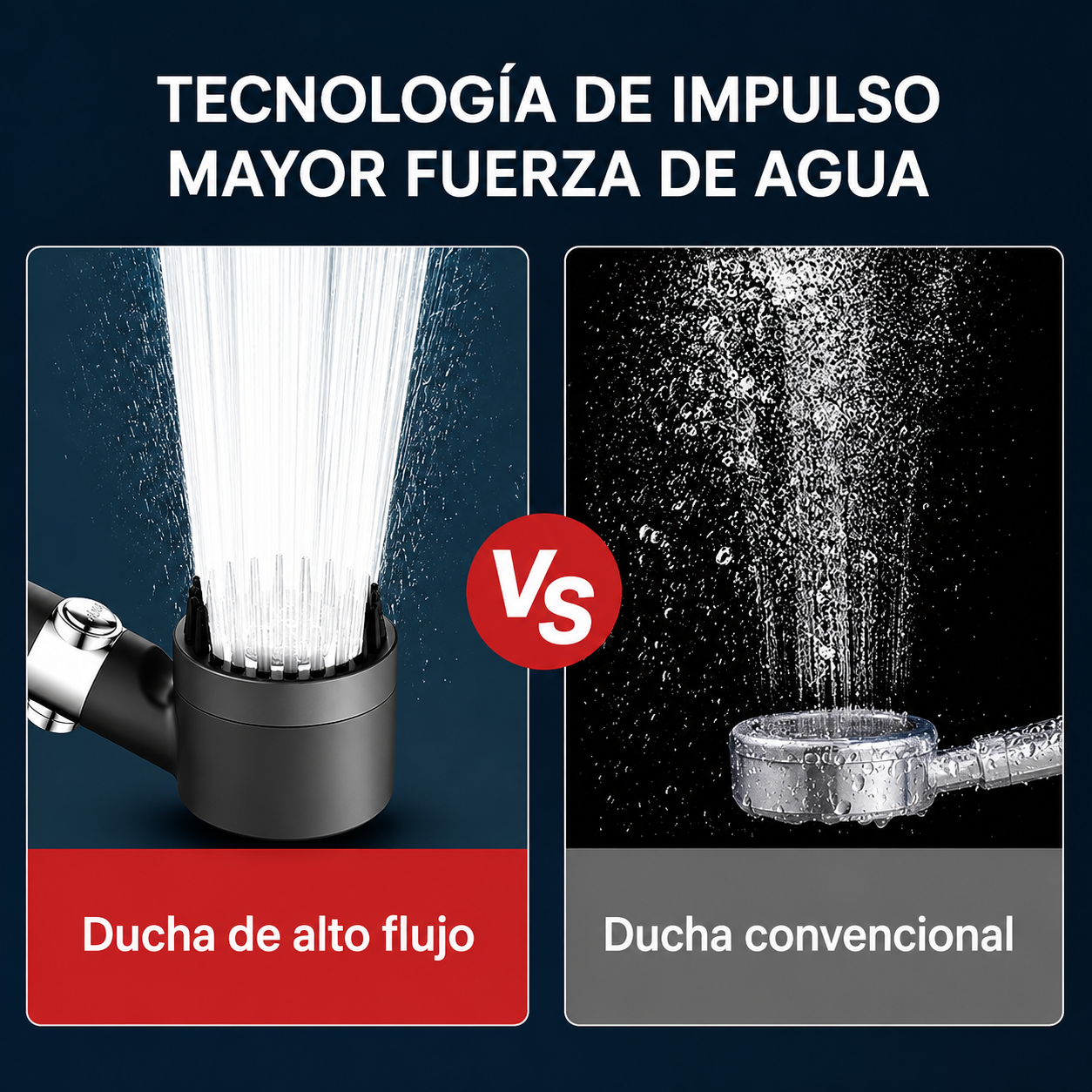 Cabezal de ducha de alta presión con filtro