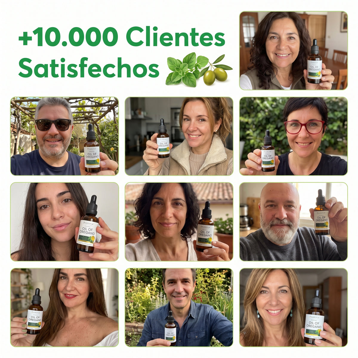 Aceite De Orégano Orgánico, 70% Carvacrol Y Timol